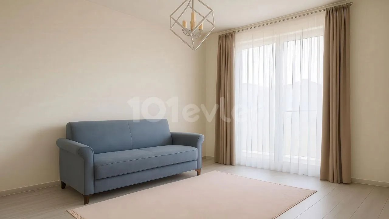 Additional room furnished with a sofa and balcony access